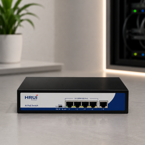 Hrui Poe switch 4 port Fiber